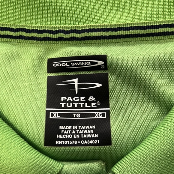 Page and Tuttle green XL polo - Picture 2 of 4